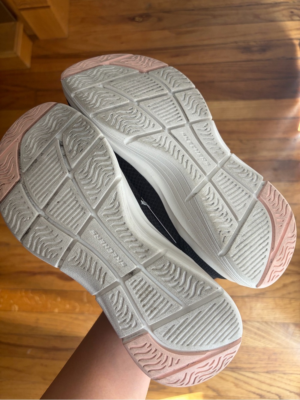 Skechers Black Knit Slip-On Athletic Sneakers with White Sole - Picture 3 of 4